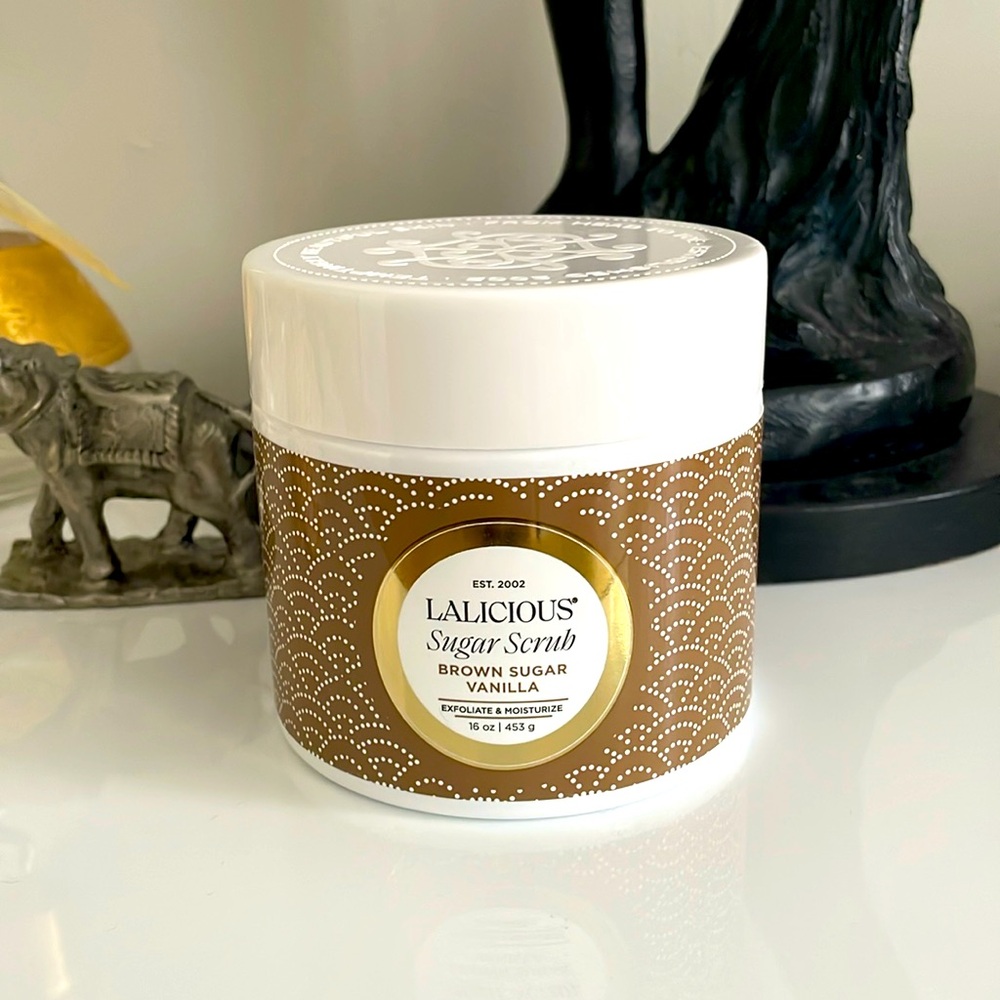 LALICIOUS Extraordinary Whipped Sugar Scrub - 16 oz - Brown Sugar Vanilla